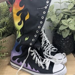 New Converse Chuck Taylor All Star Knee High Pride Mens Size 10.5 Shoes